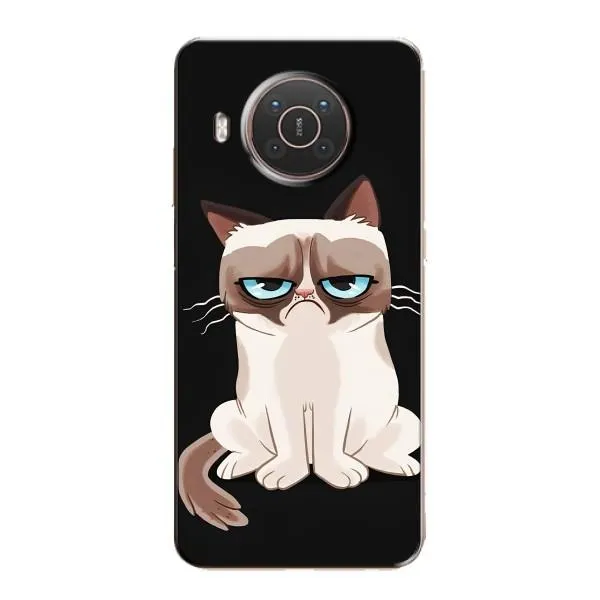 Чехол с принтом «Грустный кот» для Nokia X10