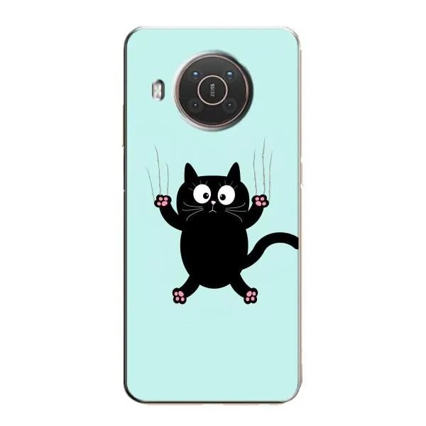 Чехол с принтом «Падающий кот» для Nokia X10