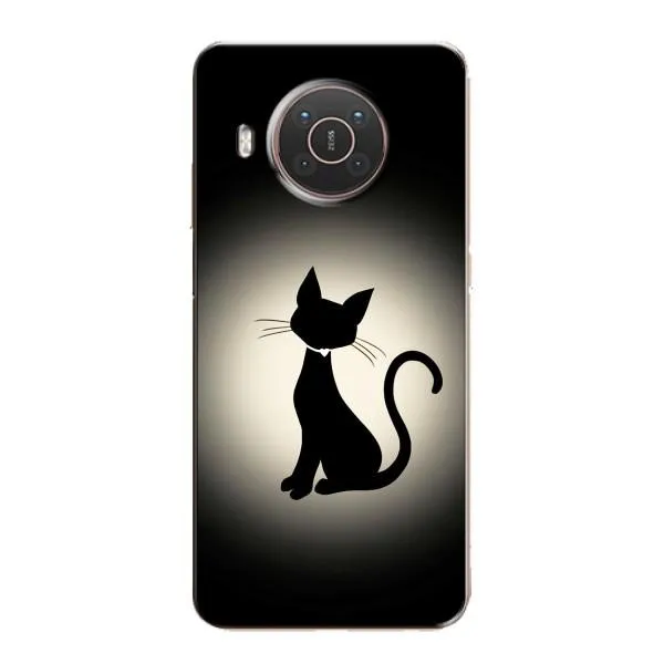 Чехол с принтом «Силуэт котика» для Nokia X10