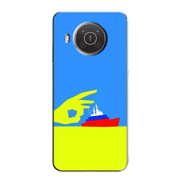 Чехол с принтом «Щелбан кораблю» для Nokia X10
