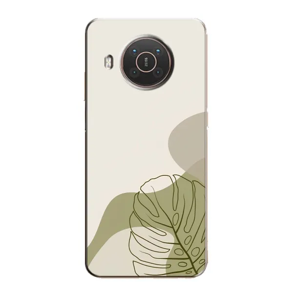Чохол з принтом «Зелена монстера дизайн» для Nokia X10 Чохол з принтом «Зелена монстера дизайн» для Nokia X10