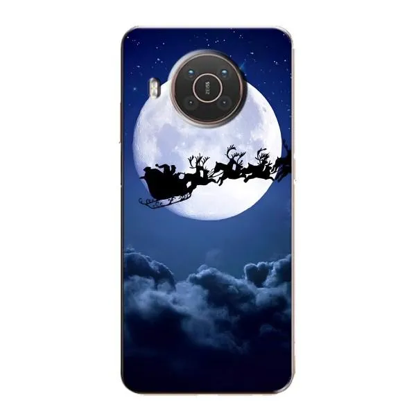 Чехол с принтом «Санта - луна» для Nokia X10 Чехол с принтом «Санта - луна» для Nokia X10