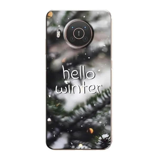 Чехол с принтом «Hello winter» для Nokia X10