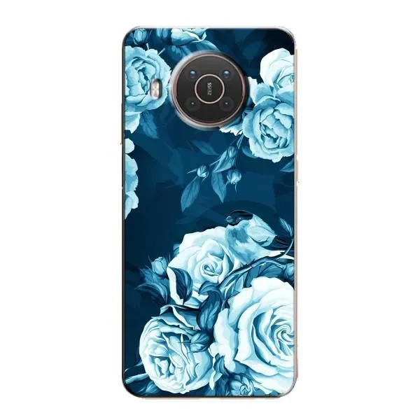 Чехол с принтом «Голубые Бутоны» для Nokia X20 Чехол с принтом «Голубые Бутоны» для Nokia X20