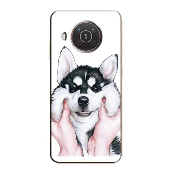Чехол с принтом «Хаски улыбака» для Nokia X20
