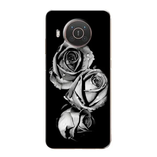 Чехол с принтом «Черная роза» для Nokia X20