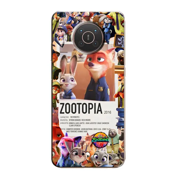 Чехол с принтом «Постер Зверополис» для Nokia X20