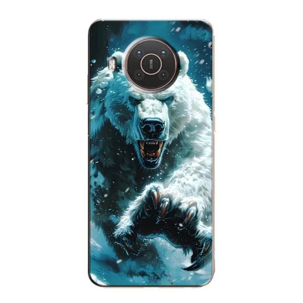 Чехол с принтом «Полярный медведь» для Nokia X20 Чехол с принтом «Полярный медведь» для Nokia X20