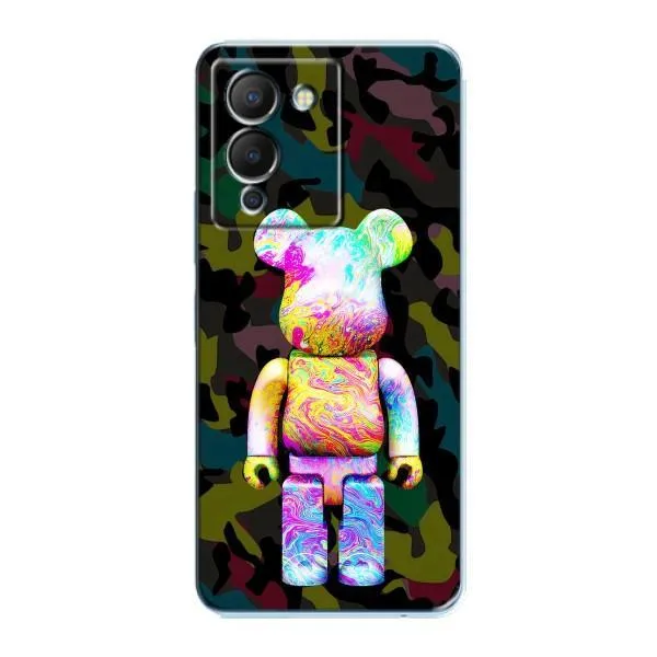 Чехол с принтом «Яркий Bearbrick» для Infinix Note 12 (G96)