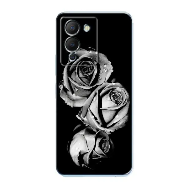Чохол з принтом «Чорна троянда» для Infinix Note 12 (G96)
