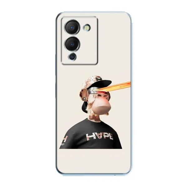 Чехол с принтом «обезьяна NFT в очках» для Infinix Note 12 (G96)
