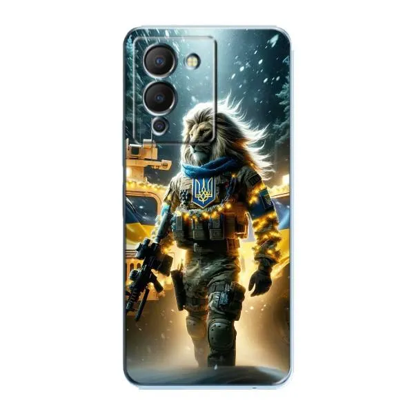 Чехол с принтом «ЛЕВ ЗСУ» для Infinix Note 12 (G96)