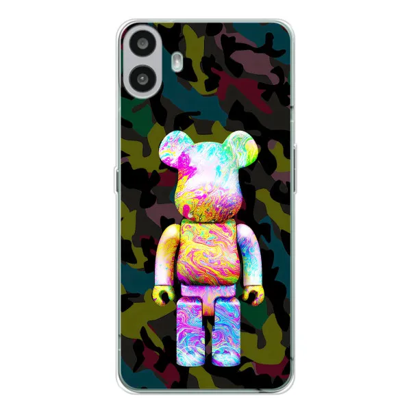 Чехол с принтом «Яркий Bearbrick» для Nothing CMF Phone 1