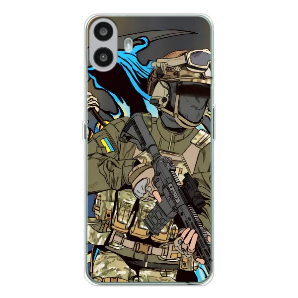 Чехол с принтом «Воин ВСУ» для Nothing CMF Phone 1 Чехол с принтом «Воин ВСУ» для Nothing CMF Phone 1