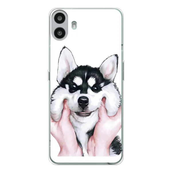 Чехол с принтом «Довольный Хаски» для Nothing CMF Phone 1