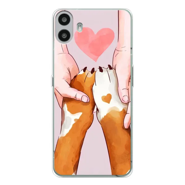 Чехол с принтом «Любовь к собакам» для Nothing CMF Phone 1