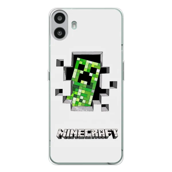 Чехол с принтом «крипер Майнкрафт» для Nothing CMF Phone 1