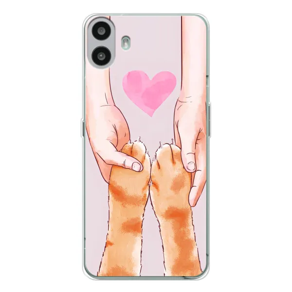 Чехол с принтом «Любовь к котикам» для Nothing CMF Phone 1 Чехол с принтом «Любовь к котикам» для Nothing CMF Phone 1