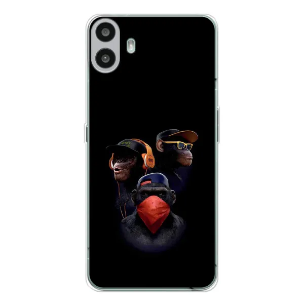 Чехол с принтом «Три обезьяны» для Nothing CMF Phone 1