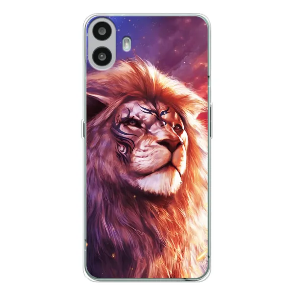 Чехол с принтом «Красочный Лев» для Nothing CMF Phone 1 Чехол с принтом «Красочный Лев» для Nothing CMF Phone 1