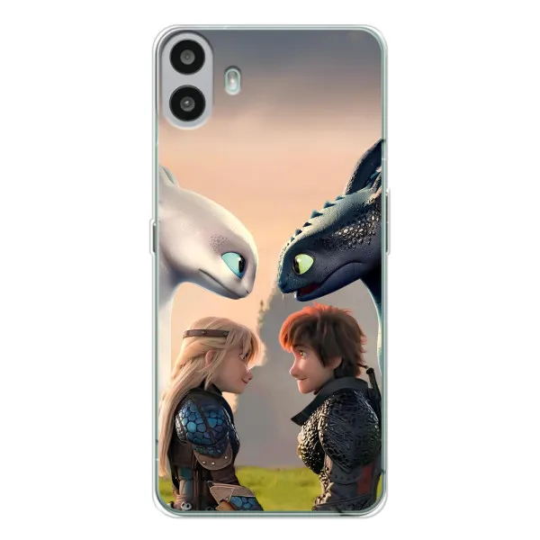 Чехол с принтом «Иккинг и Астрид» для Nothing CMF Phone 1