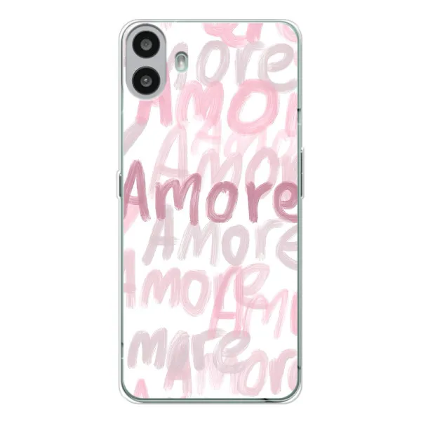 Чехол с принтом «Аморе любовь» для Nothing CMF Phone 1