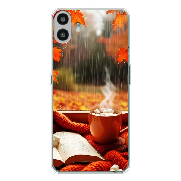 Чехол с принтом «Кофе и дождь» для Nothing CMF Phone 1 Чехол с принтом «Кофе и дождь» для Nothing CMF Phone 1