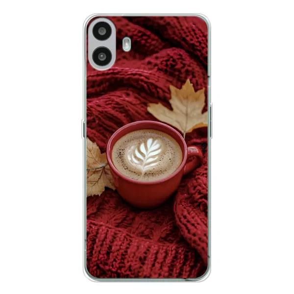 Чехол с принтом «Кофе на пледе» для Nothing CMF Phone 1 Чехол с принтом «Кофе на пледе» для Nothing CMF Phone 1