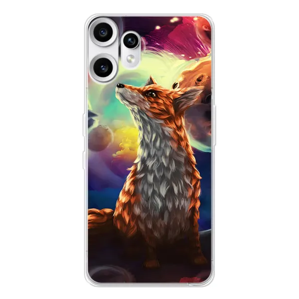 Чехол с принтом «Лисица в космосе» для Nothing CMF Phone 2 Pro