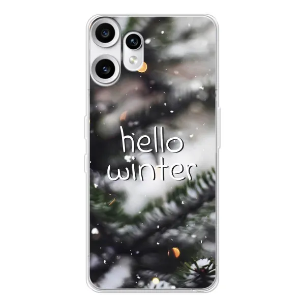 Чехол с принтом «Hello winter» для Nothing CMF Phone 2 Pro