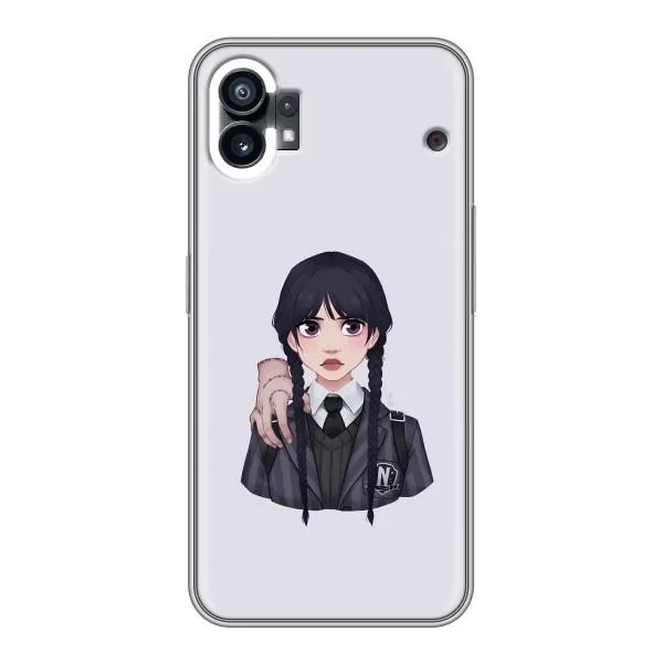 Чехол с принтом «Уэнздей и Вещь» для Nothing Phone 1 Чехол с принтом «Уэнздей и Вещь» для Nothing Phone 1