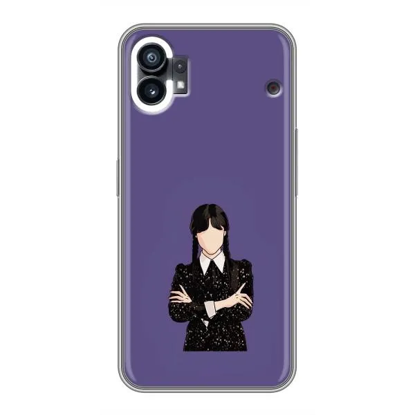 Чехол с принтом «Уэнздей в черном» для Nothing Phone 1 Чехол с принтом «Уэнздей в черном» для Nothing Phone 1