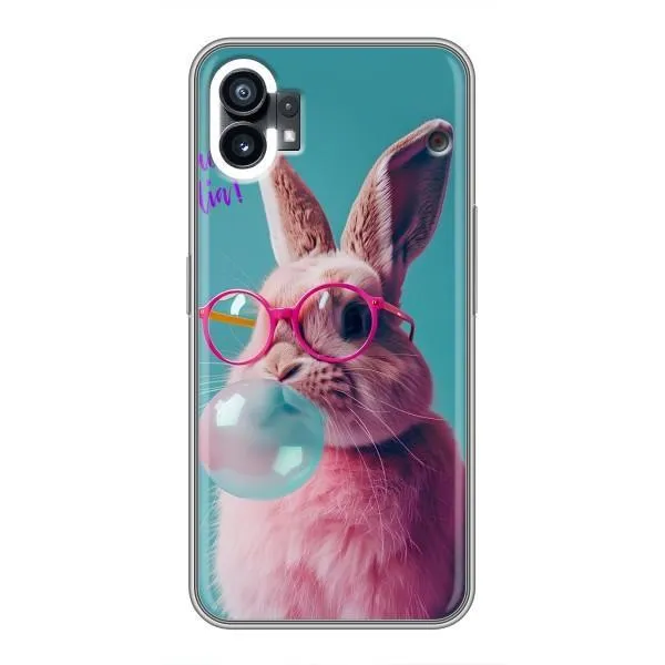 Чехол с принтом «Кролик в очках» для Nothing Phone 1