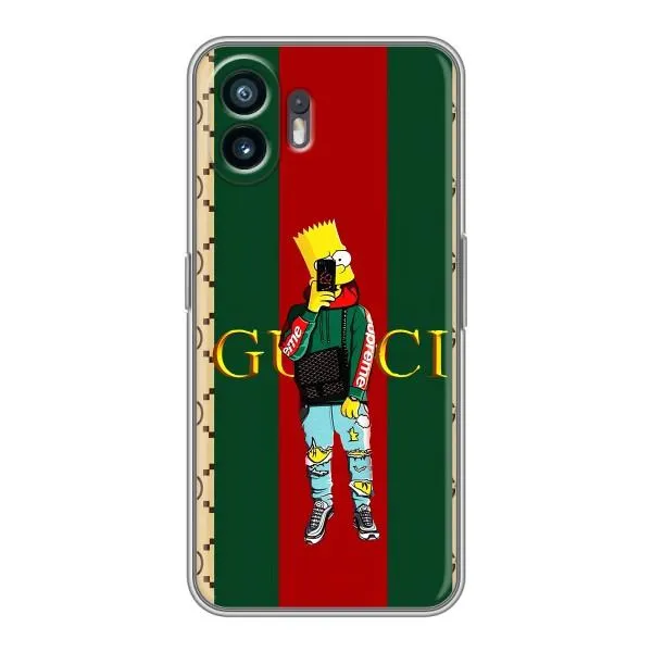 Чохол з принтом «Барт ГУЧЧІ» для Nothing Phone 2 Чохол з принтом «Барт ГУЧЧІ» для Nothing Phone 2