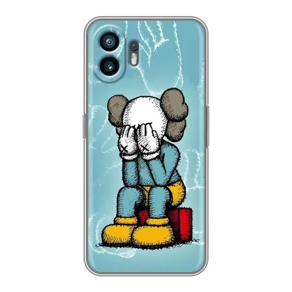 Чехол с принтом «Плач Bearbrick» для Nothing Phone 2
