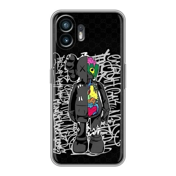Чехол с принтом «Стиль Bearbrick» для Nothing Phone 2