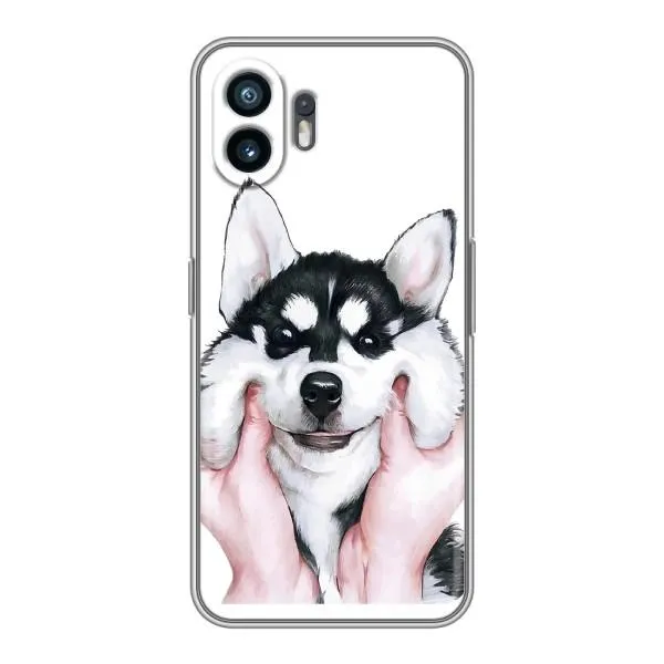 Чехол с принтом «Довольный Хаски» для Nothing Phone 2 Чехол с принтом «Довольный Хаски» для Nothing Phone 2