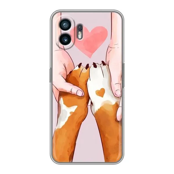 Чехол с принтом «Любовь к собакам» для Nothing Phone 2 Чехол с принтом «Любовь к собакам» для Nothing Phone 2