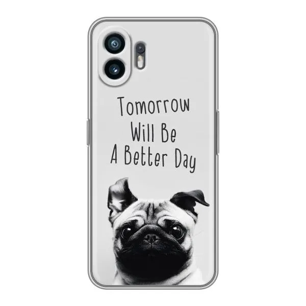 Чехол с принтом «Смешной Мопс» для Nothing Phone 2 Чехол с принтом «Смешной Мопс» для Nothing Phone 2