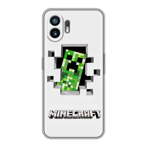 Чехол с принтом «крипер Майнкрафт» для Nothing Phone 2 Чехол с принтом «крипер Майнкрафт» для Nothing Phone 2