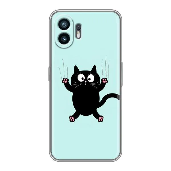 Чехол с принтом «Падающий кот» для Nothing Phone 2