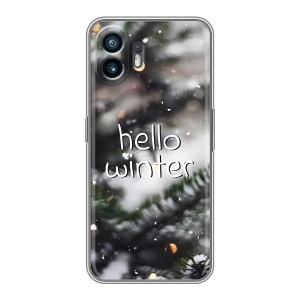 Чехол с принтом «Hello winter» для Nothing Phone 2