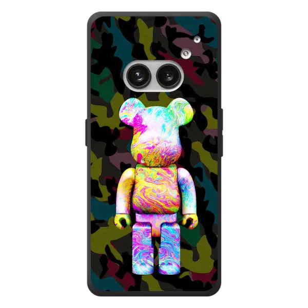 Чехол с принтом «Яркий Bearbrick» для Nothing Phone (2a) Plus