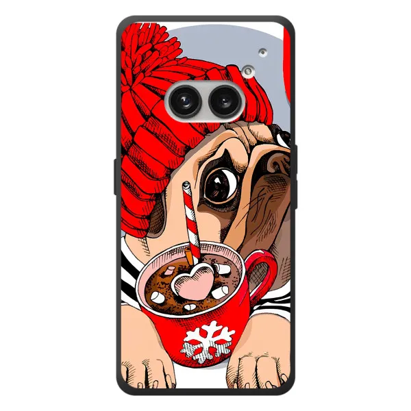Чехол с принтом «Собачка в шапке» для Nothing Phone (2a) Plus