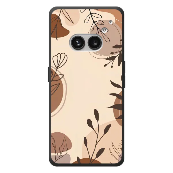 Чохол з принтом «Коричневі квіти» для Nothing Phone (2a) Plus