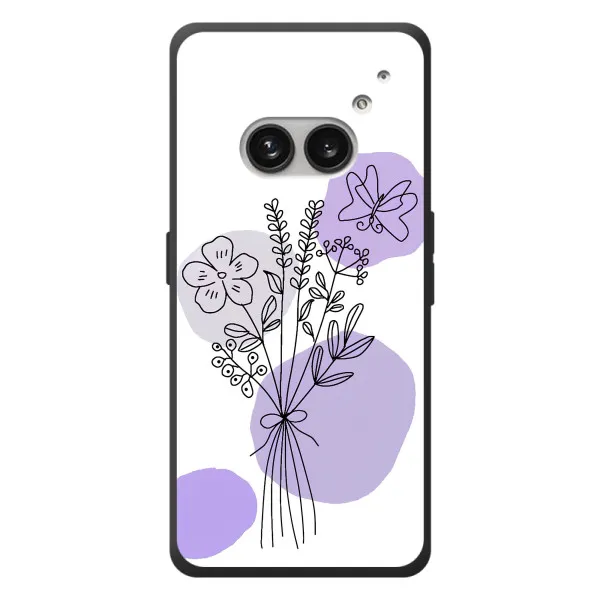 Чехол с принтом «Букет фиолетовая абстракция» для Nothing Phone (2a) Plus