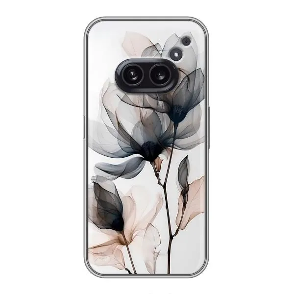 Чехол с принтом «Цветы на белом» для Nothing Phone 2a Чехол с принтом «Цветы на белом» для Nothing Phone 2a