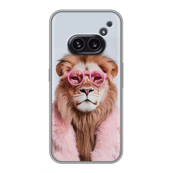 Чехол с принтом «Лев в очках» для Nothing Phone 2a