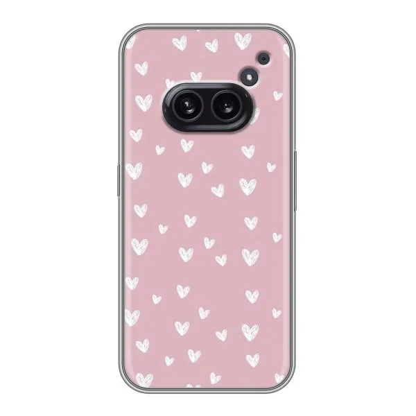Чехол с принтом «Сердечки на розовом» для Nothing Phone 2a Чехол с принтом «Сердечки на розовом» для Nothing Phone 2a