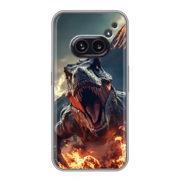 Чехол с принтом «Огненный динозавр» для Nothing Phone 2a